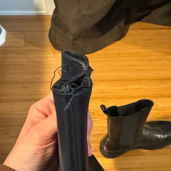 Staud Black Leather Chelsea Boots - Picture 6 of 9